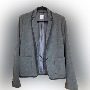 GAP Gray Academy Blazer with Black Trim